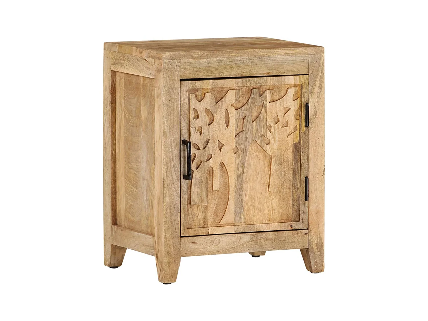 Table de chevet 40x30x50 cm Bois de manguier massif