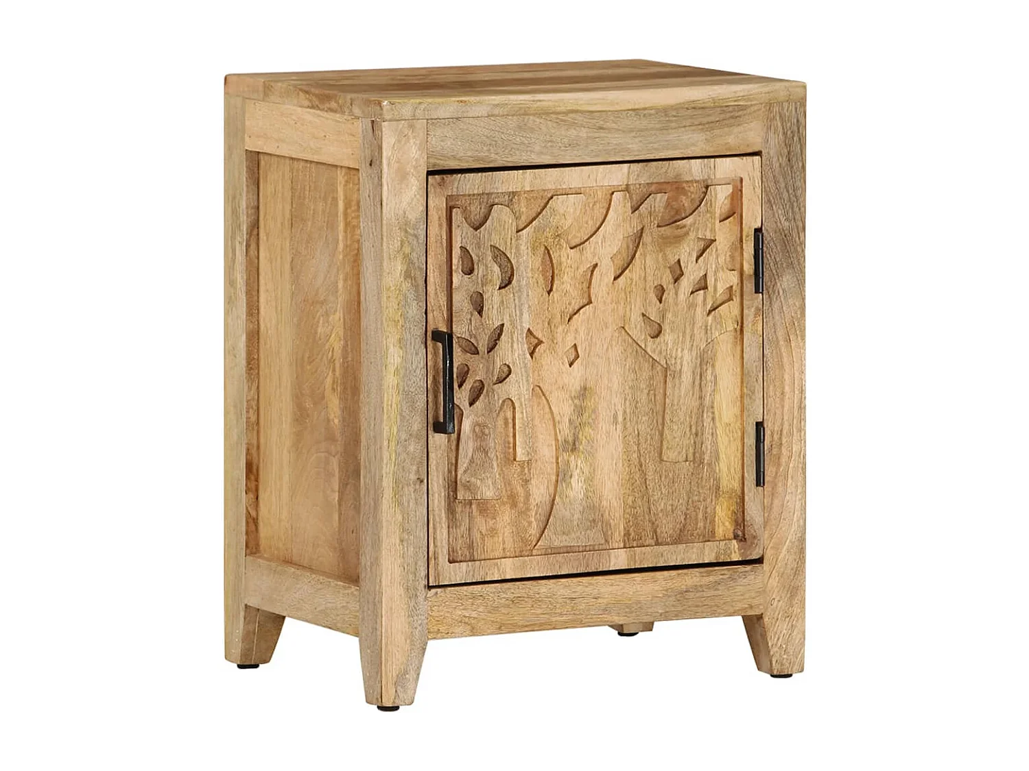 Table de chevet 40x30x50 cm Bois de manguier massif