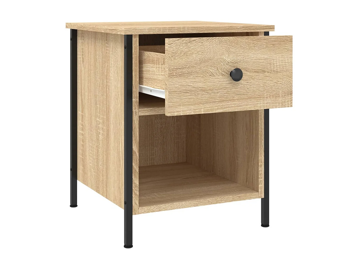 Tables de chevet 2 pièces chêne sonoma 40x42x50 cm bois ingénierie