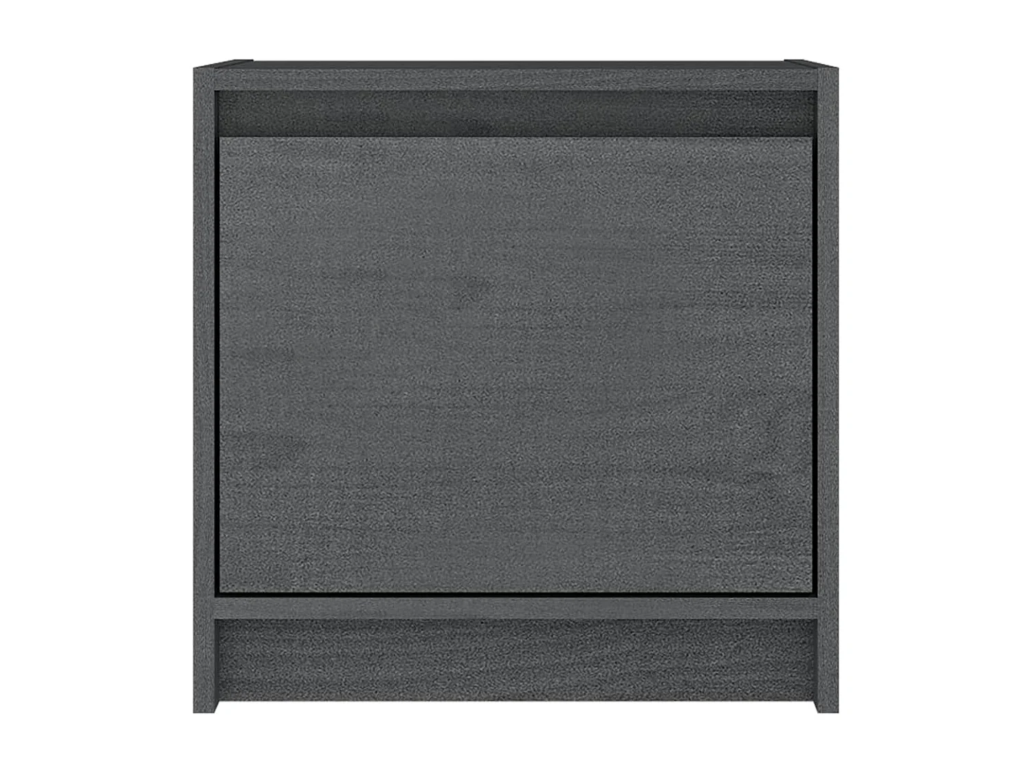 Mesitas de noche 2 unidades madera maciza pino gris 40x30,5x40 cm