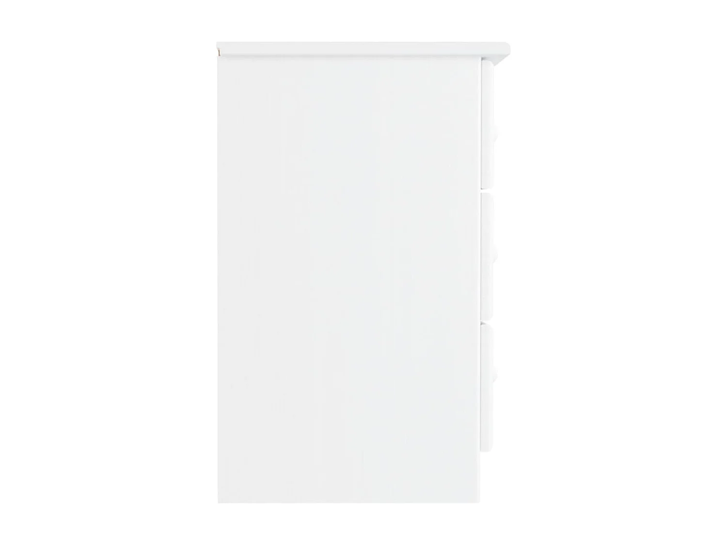 Mesita de noche ALTA madera maciza de pino blanco 41x35x55 cm