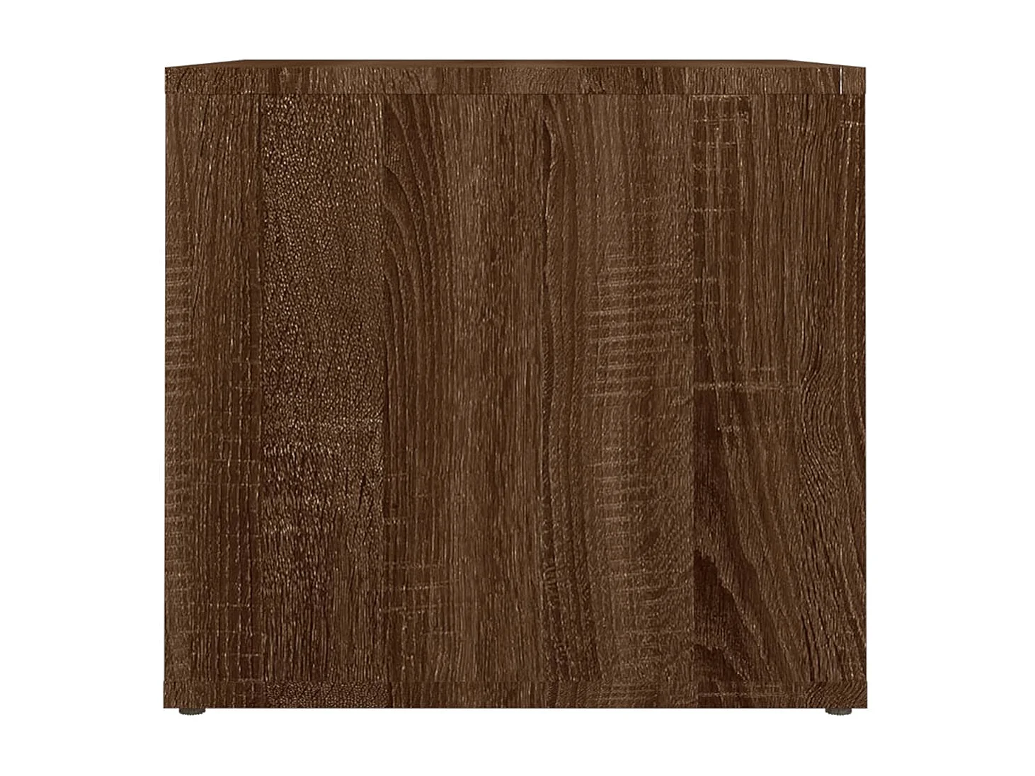 Mesita de noche madera contrachapada roble marrón 41x40x36 cm