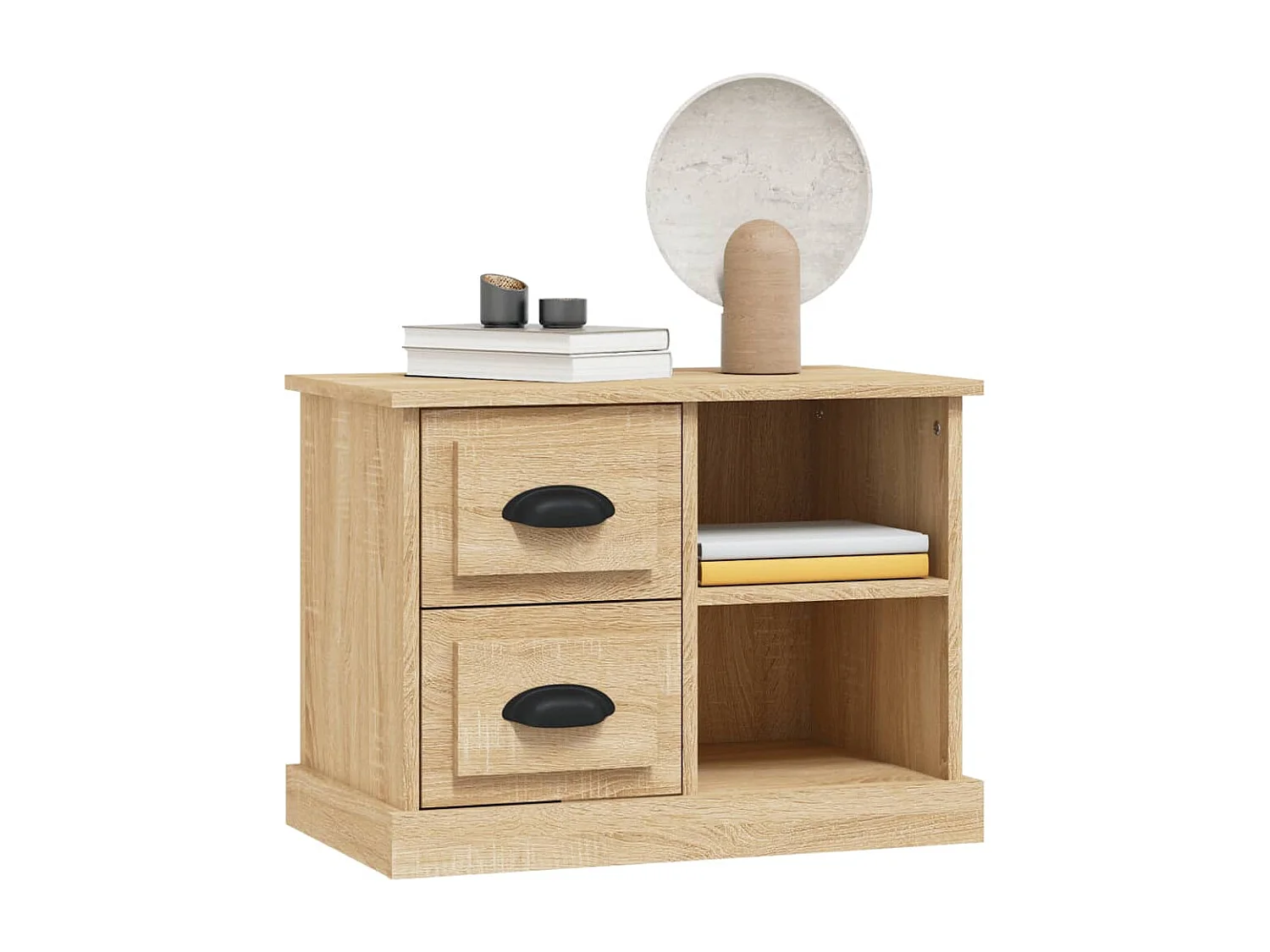 Mesa de cabeceira 60x35,5x45 cm cor carvalho sonoma