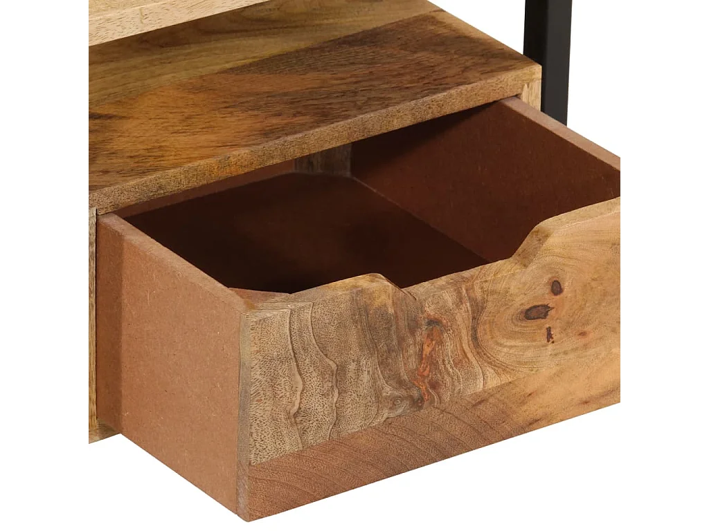 Table de chevet murale 35x35x25 cm bois d'acacia solide