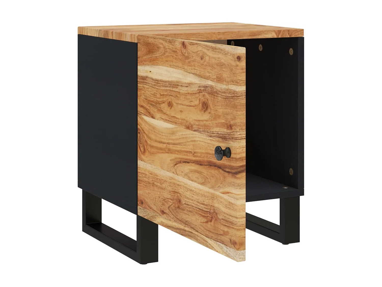 Tables de chevet 2 pièces 40x33x46 cm Bois d'acacia massif