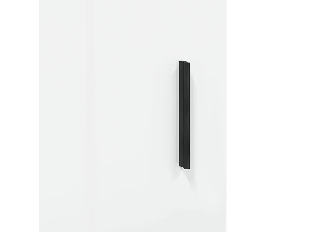 Mesa de cabeceira 40x40x50cm derivados madeira branco brilhante