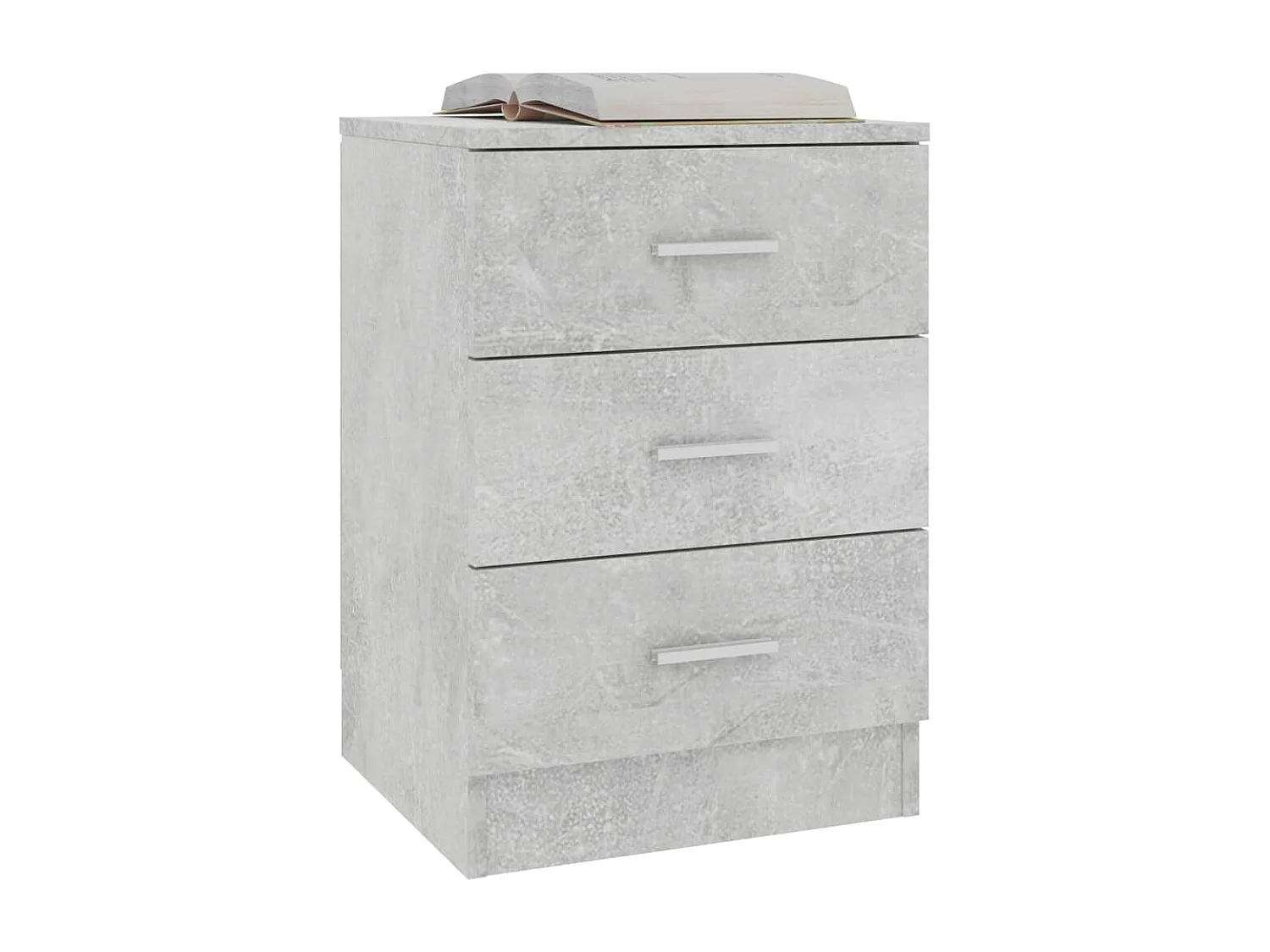 Table de chevet Gris béton 38 x 35 x 56 cm Aggloméré