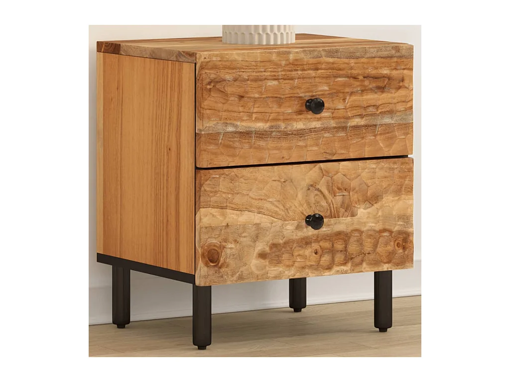 Table de chevet 40x33x46 cm Bois d'acacia massif