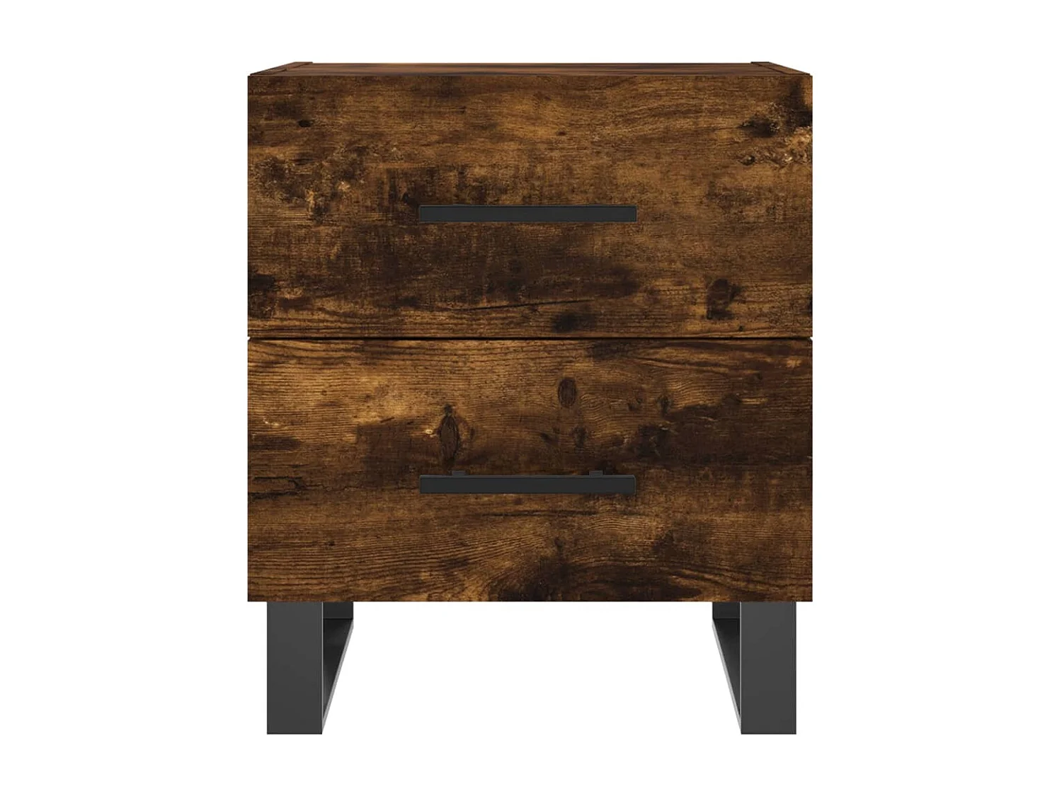 Nachtkastjes 2 st 40x35x47,5 cm bewerkt hout gerookt eikenkleur