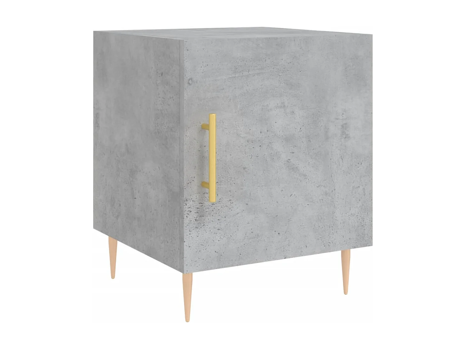 Tables de chevet 2 pièces gris béton 40x40x50 cm bois d’ingénierie