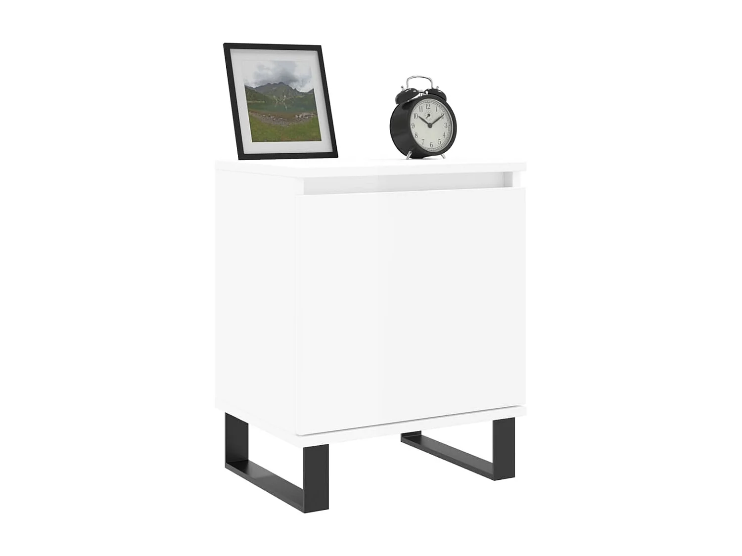 Nachtkastjes 2 st 40x30x50 cm bewerkt hout wit