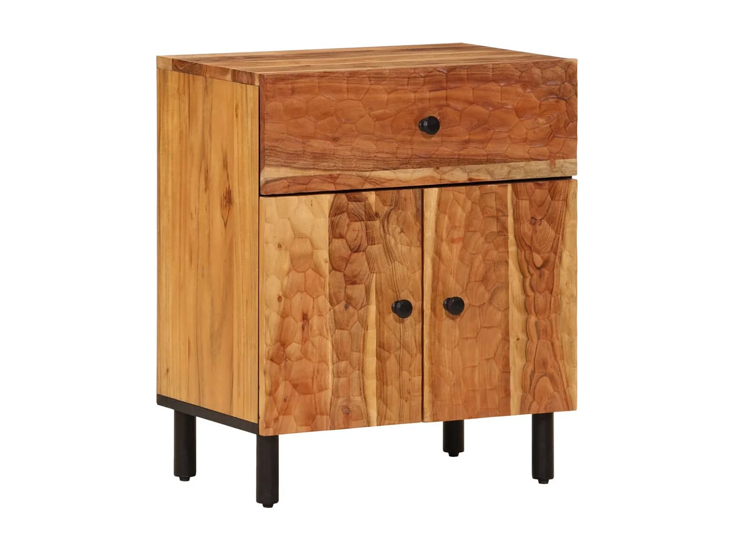 Mesa de cabeceira 50x33x60 cm madeira de acácia maciça