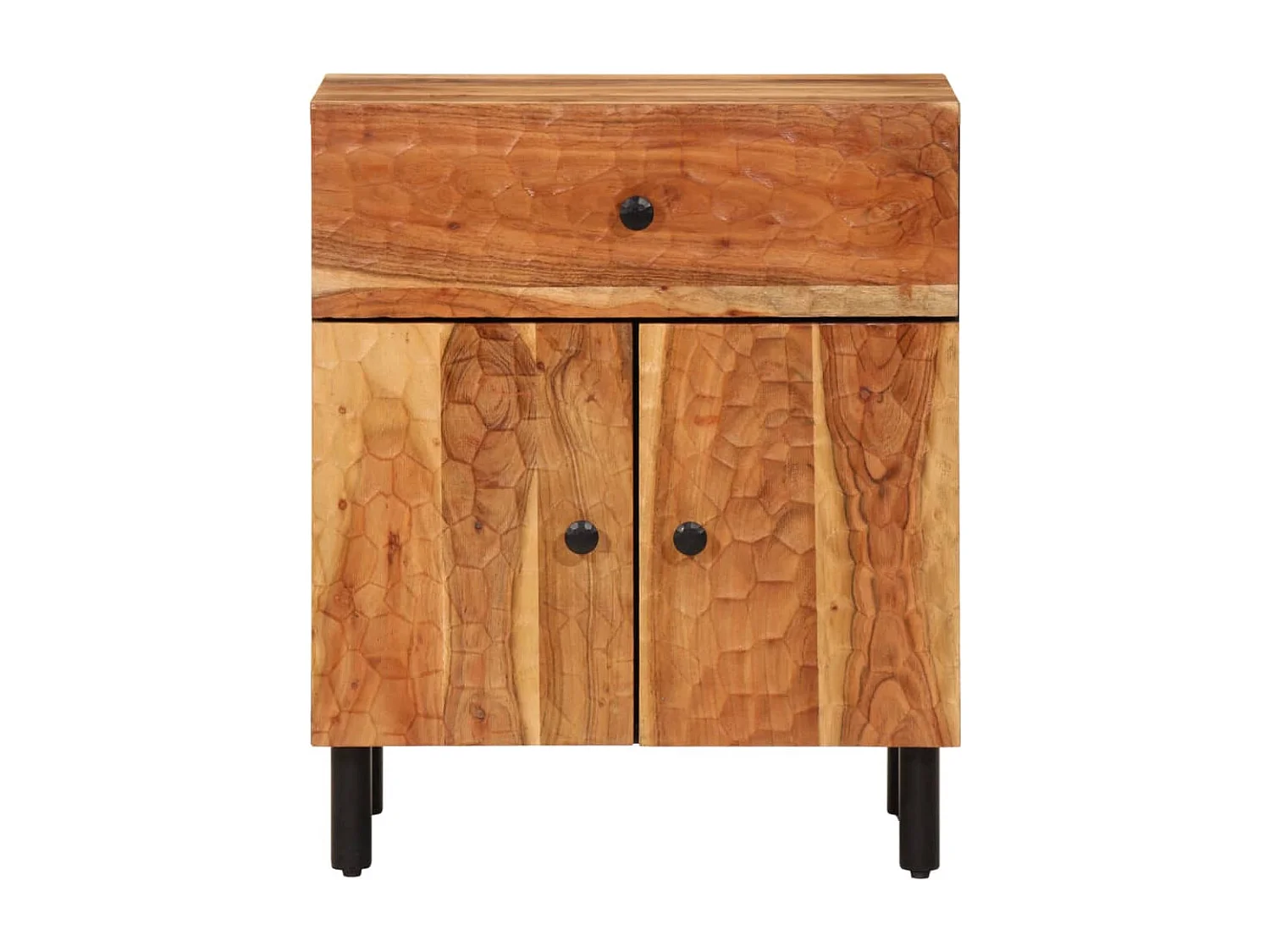 Mesa de cabeceira 50x33x60 cm madeira de acácia maciça