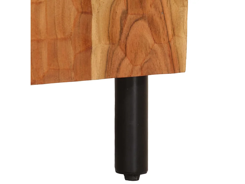 Mesa de cabeceira 50x33x60 cm madeira de acácia maciça