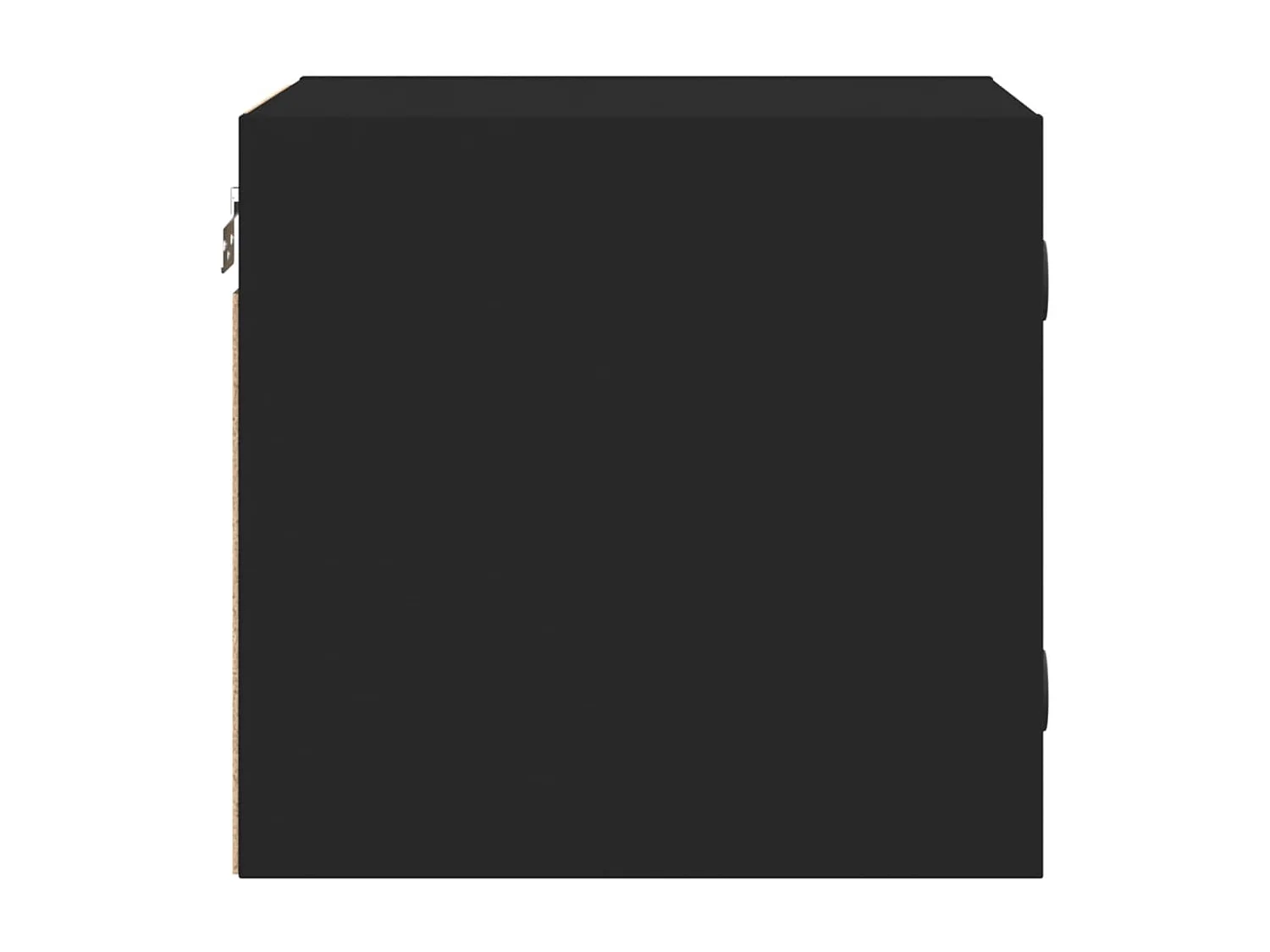 Nachtkastjes met glazen deuren 2 st 35x37x35 cm zwart