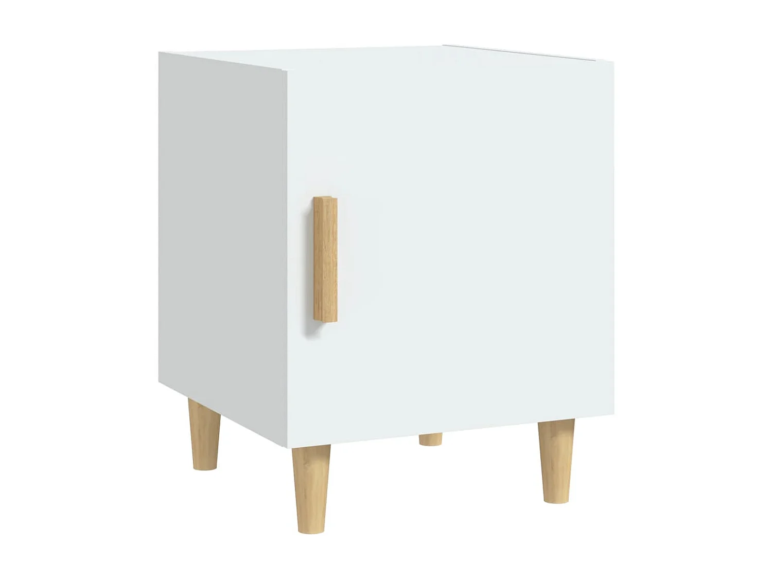 Mesa de cabeceira derivados de madeira branco