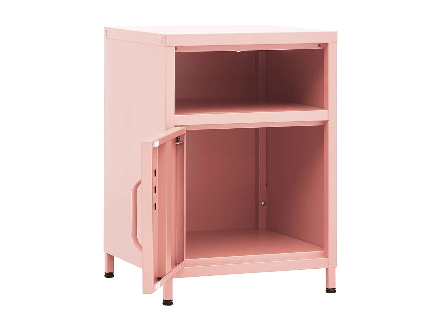 Table de chevet Rose 35x35x51 cm Acier