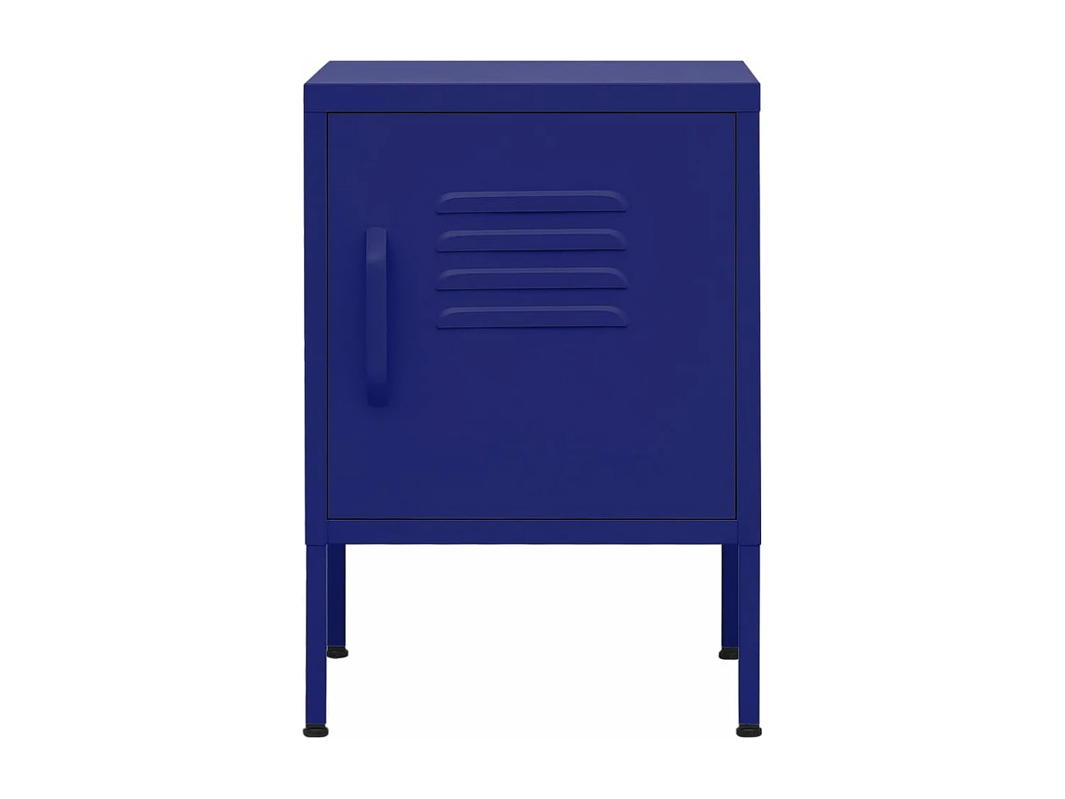 Table de chevet Bleu marine 35x35x51 cm Acier