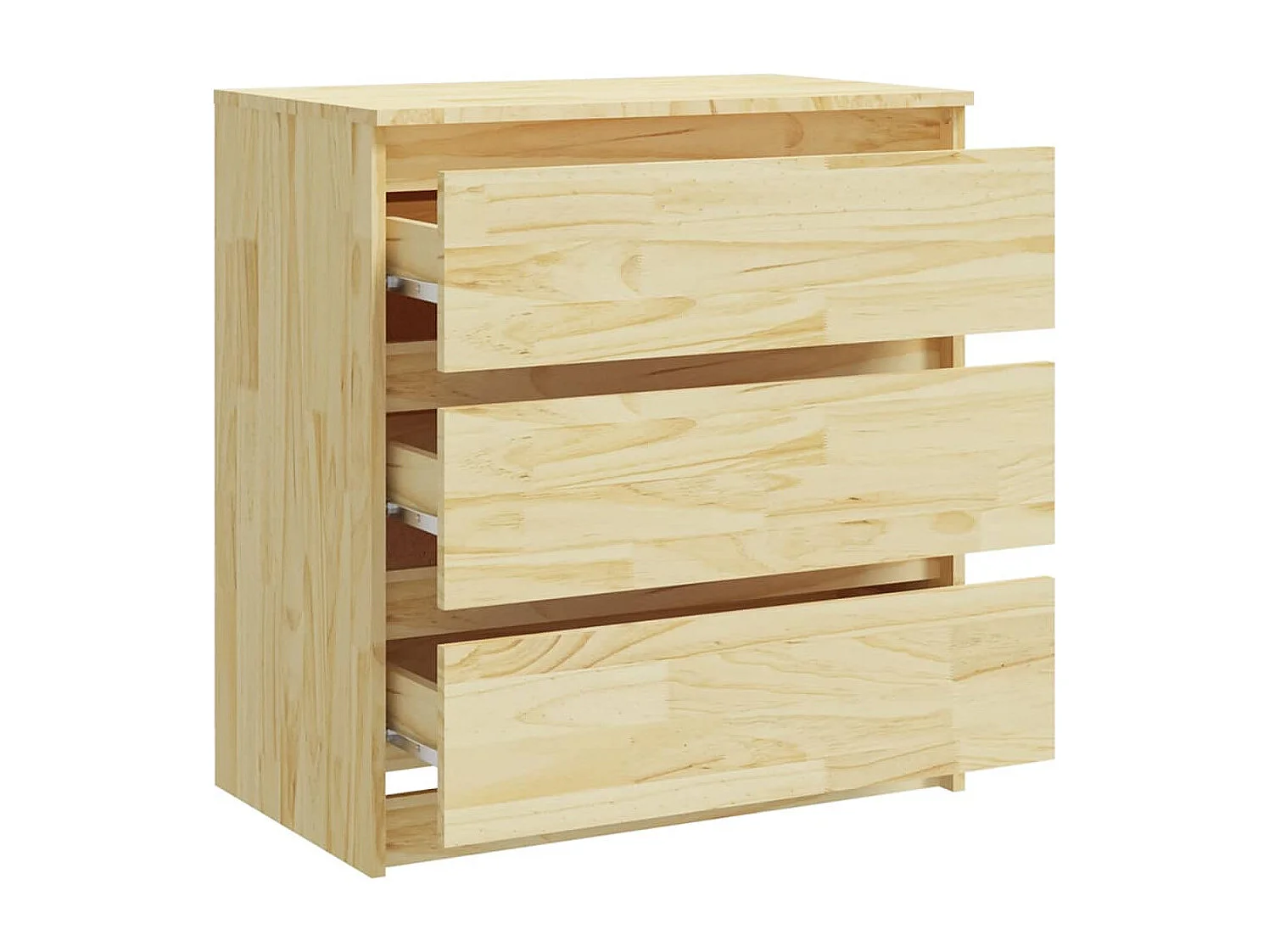 Mesa de cabeceira 60x36x64 cm madeira de pinho maciça