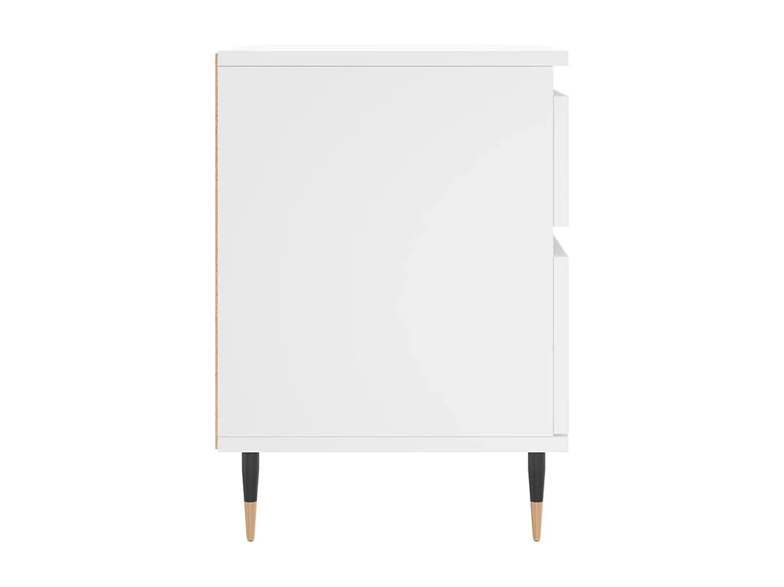 Mesa de cabeceira 40x35x50 cm derivados de madeira branco