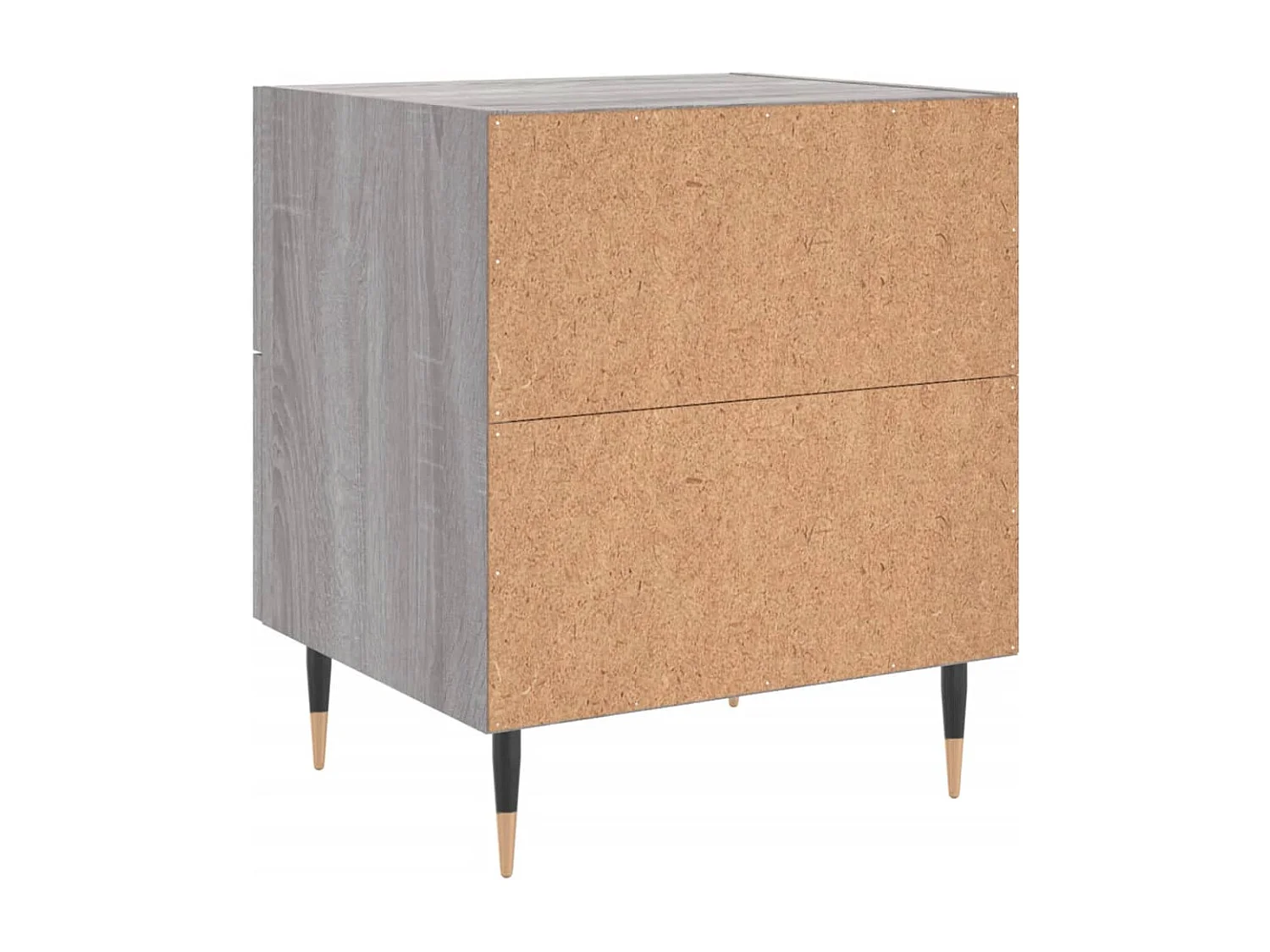 Tables de chevet 2 pièces gris sonoma 40x35x47,5 cm