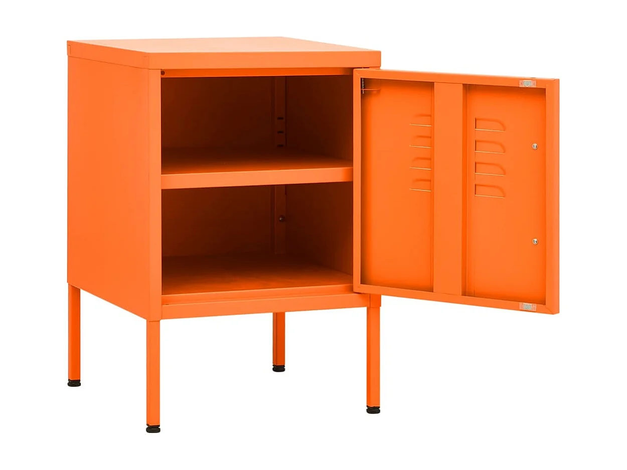 Table de chevet Orange 35x35x51 cm Acier