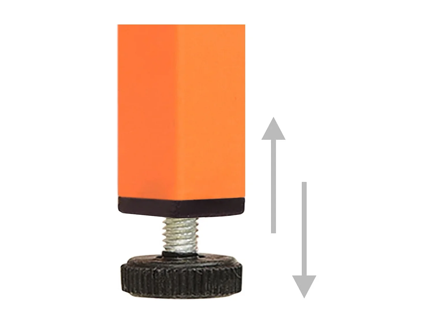 Table de chevet Orange 35x35x51 cm Acier