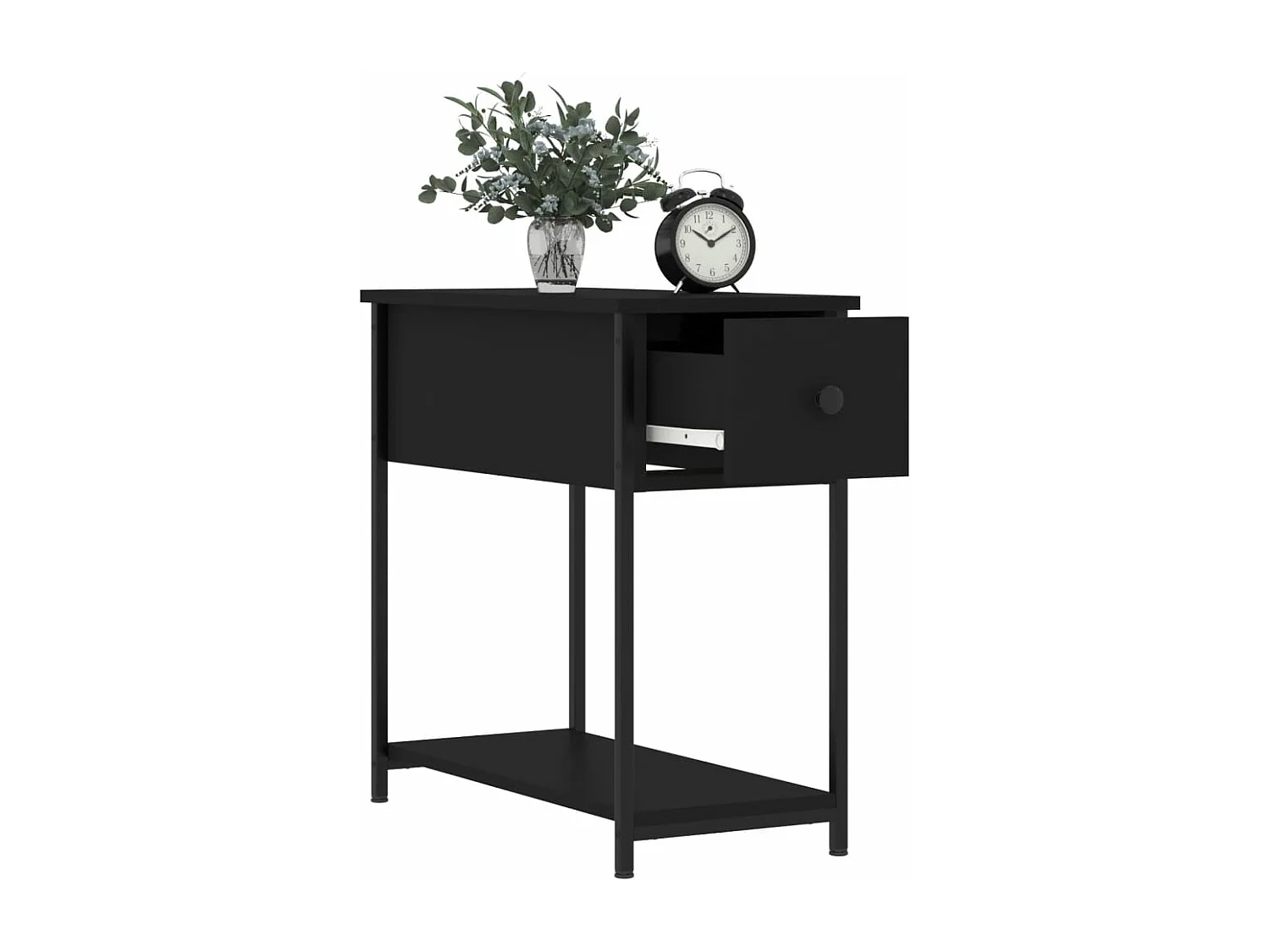 Tables de chevet 2 pièces noir 30x60x60 cm bois d’ingénierie