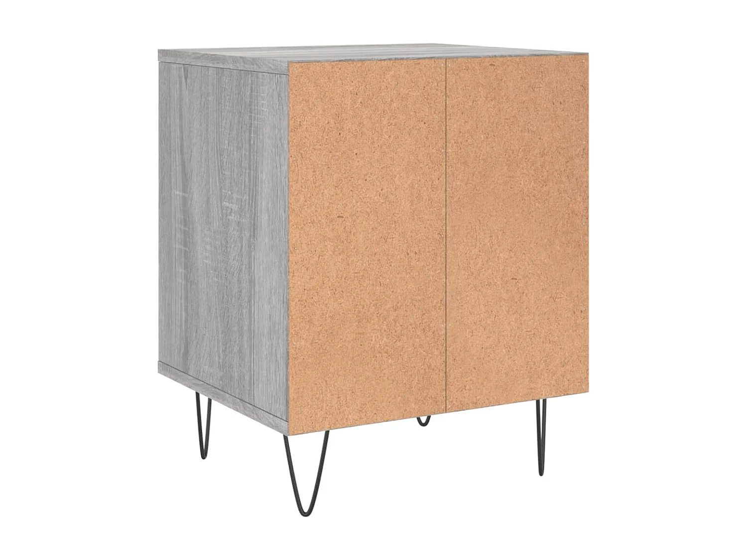 Nachtkastjes 2 st 40x35x50 cm bewerkt hout grijs sonoma eiken