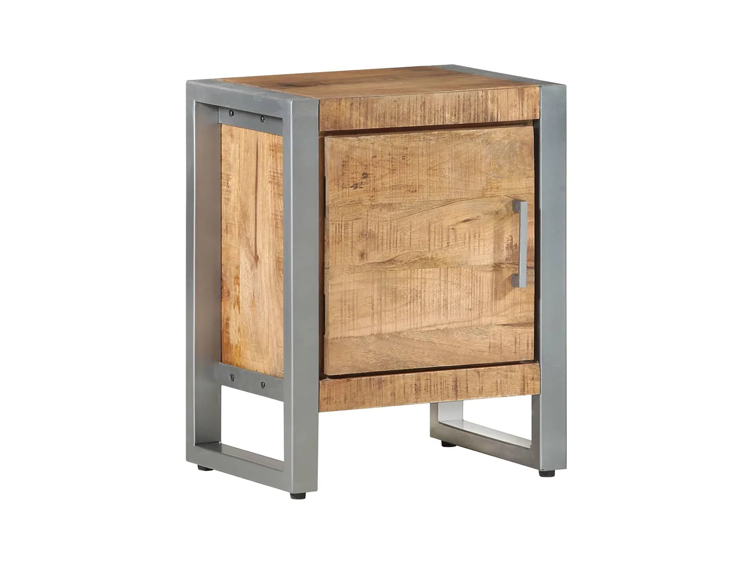 Table de chevet 40x30x50 cm Bois de manguier brut