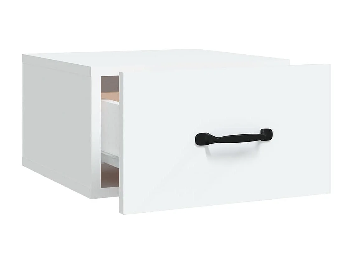 Table de chevet murale Blanc 35x35x20 cm