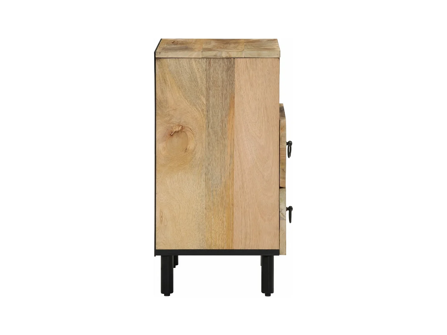 Table de chevet 50x33x60 cm bois de manguier massif