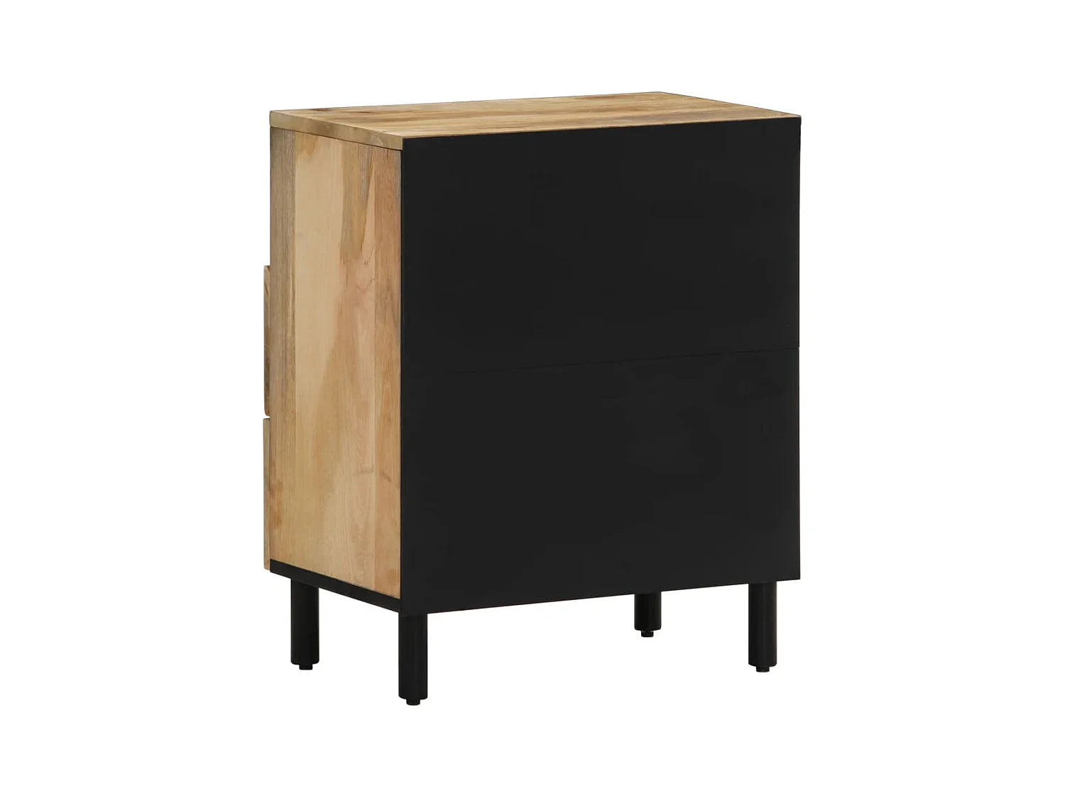 Table de chevet 50x33x60 cm bois de manguier massif