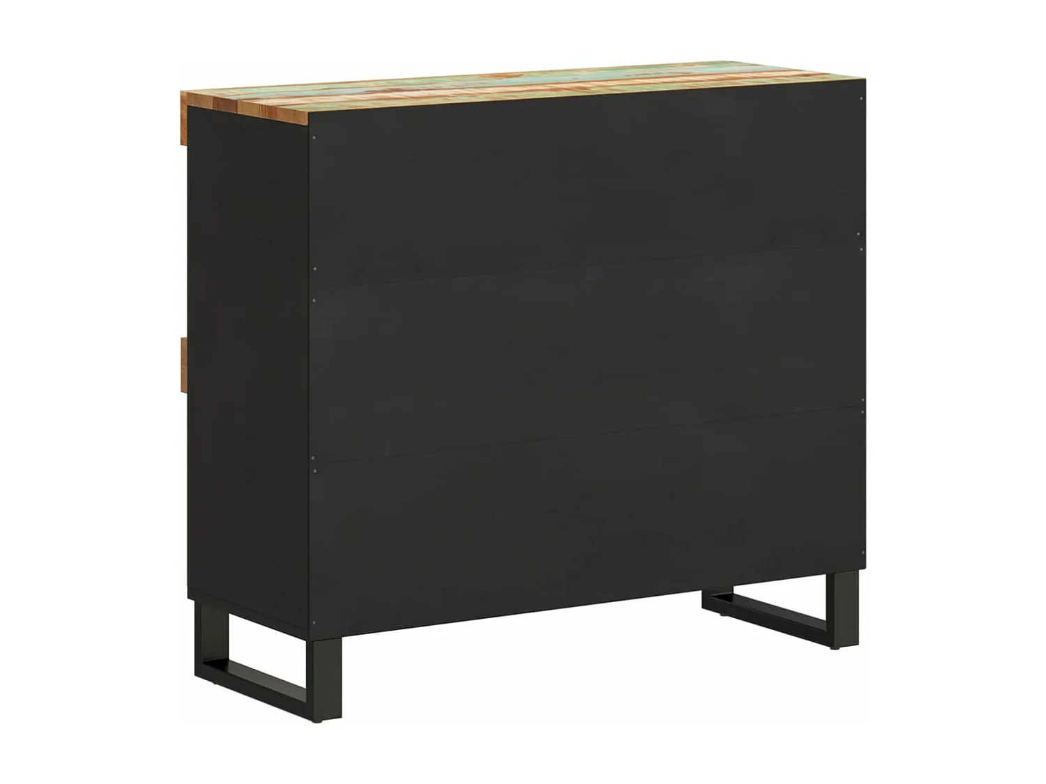 Armoire latérale 85x33x75 cm bois massif de récupération