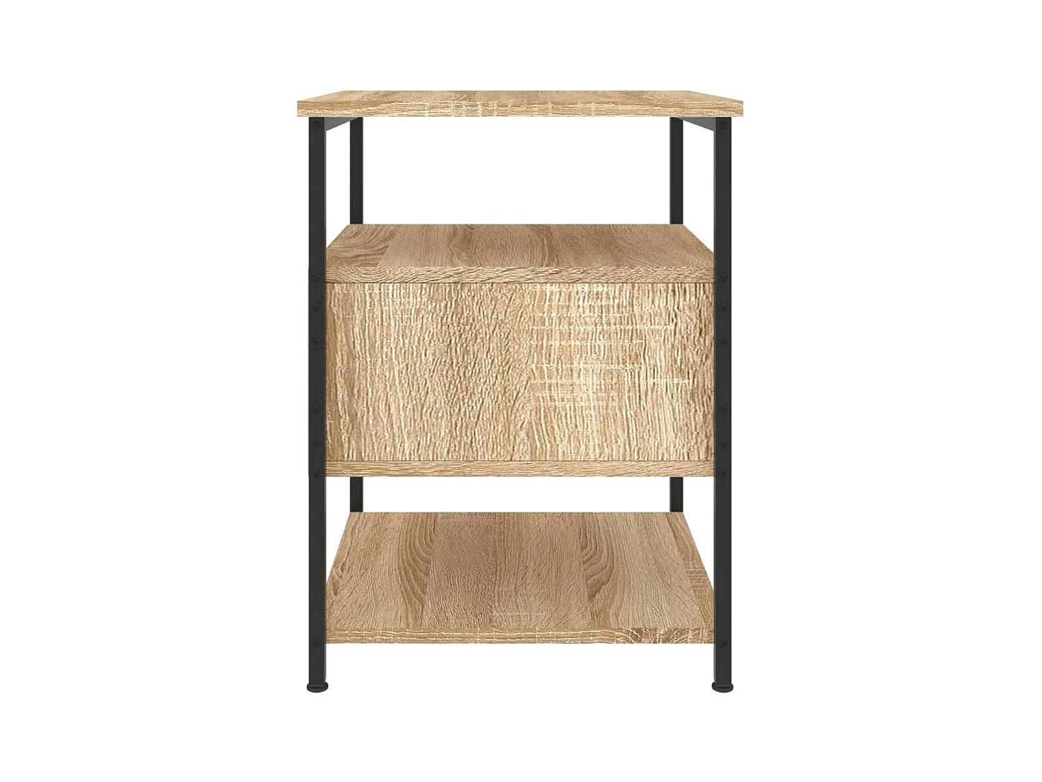 Nachtkastje 40x42x56 cm bewerkt hout sonoma eikenkleurig