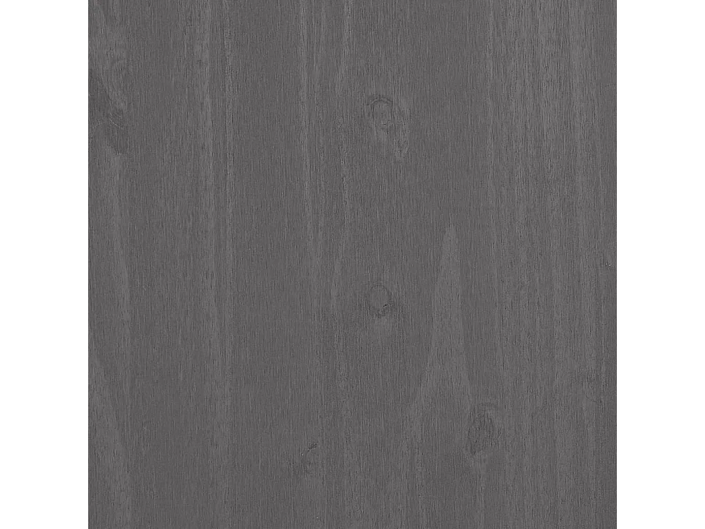 Mesita de noche HAMAR madera pino maciza gris claro 40x35x62 cm