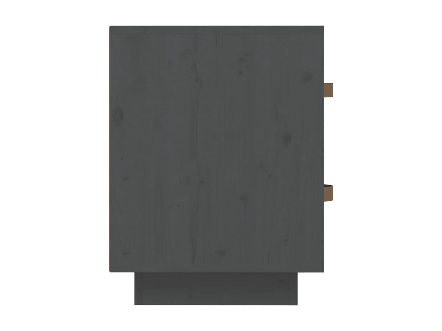 Table de chevet Gris 40x34x45 cm Bois de pin massif