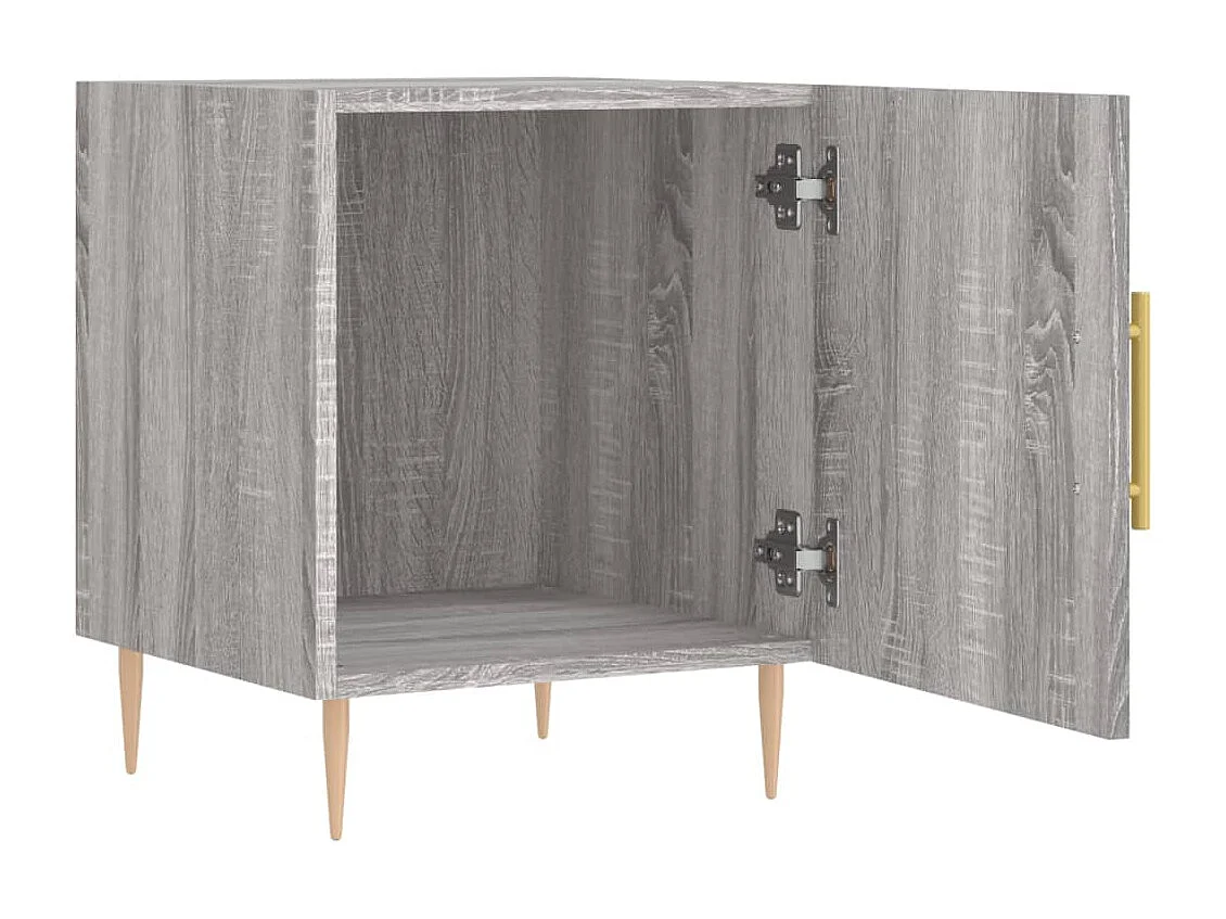 Tables de chevet 2 pièces sonoma gris 40x40x50cm bois d'ingénierie