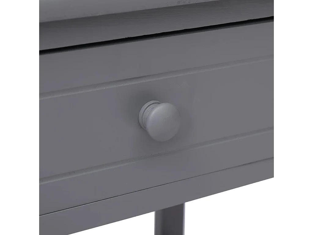 Tables de chevet 2 pièces Gris 40x29x42 cm Bois de Paulownia