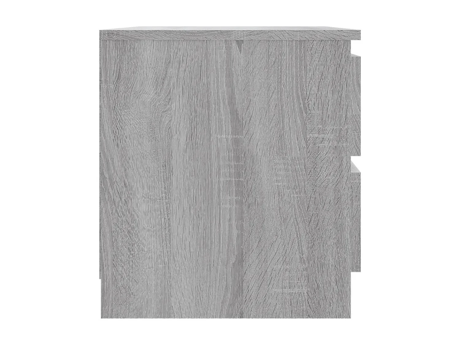 Nachtkastje 50x39x43,5 cm bewerkt hout grijs sonoma eikenkleur