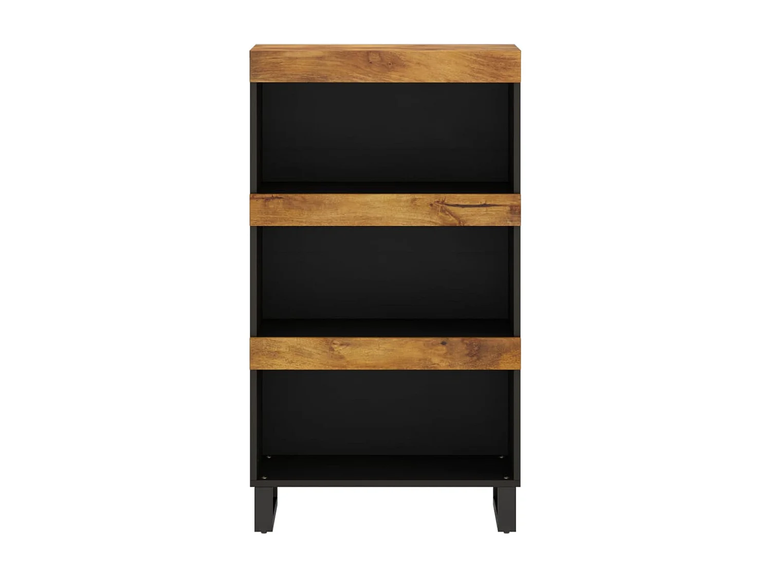 Armario auxiliar madera maciza de mango 60x33x107 cm