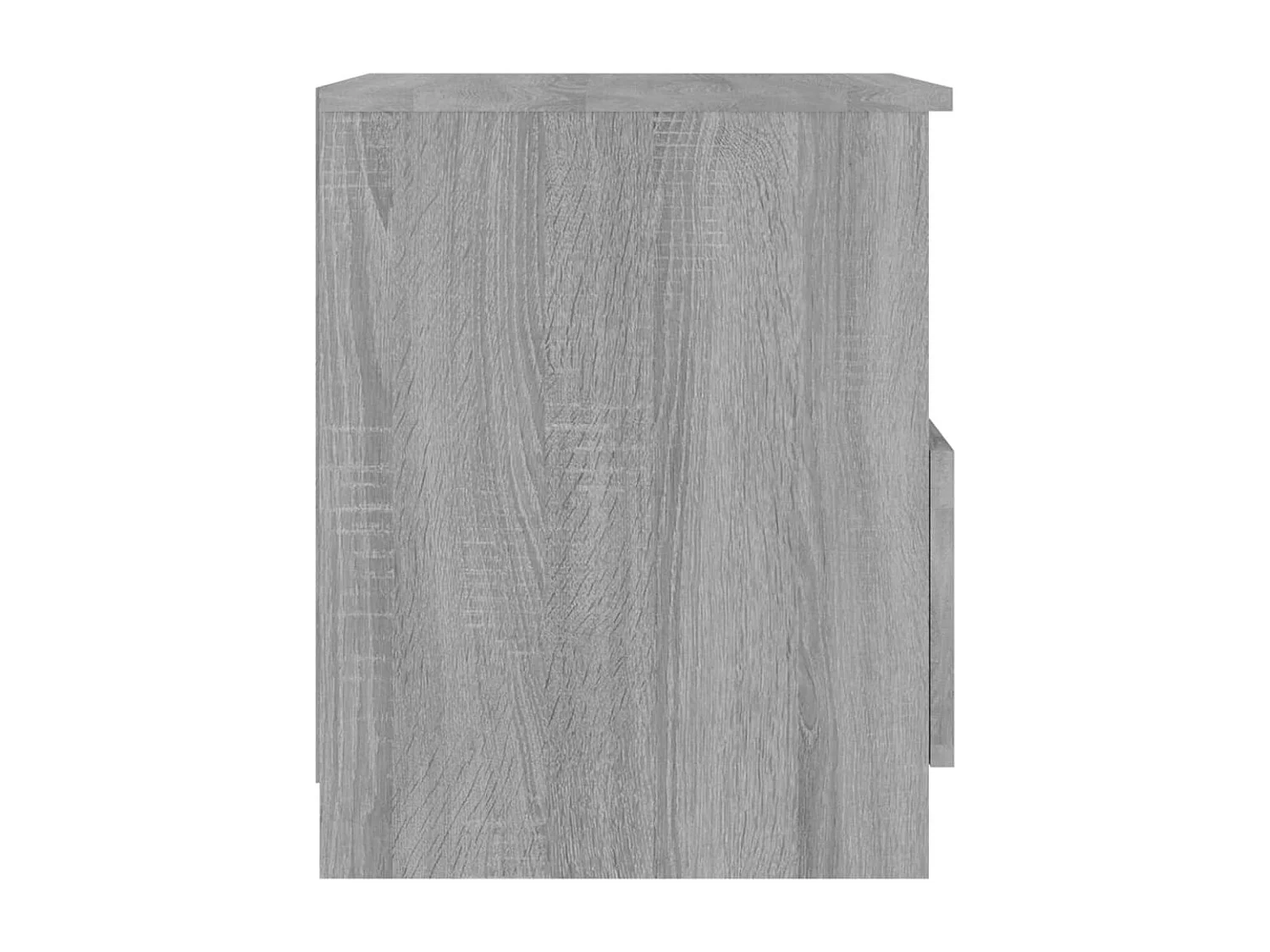 Table de chevet sonoma gris 40x40x50 cm bois d'ingénierie