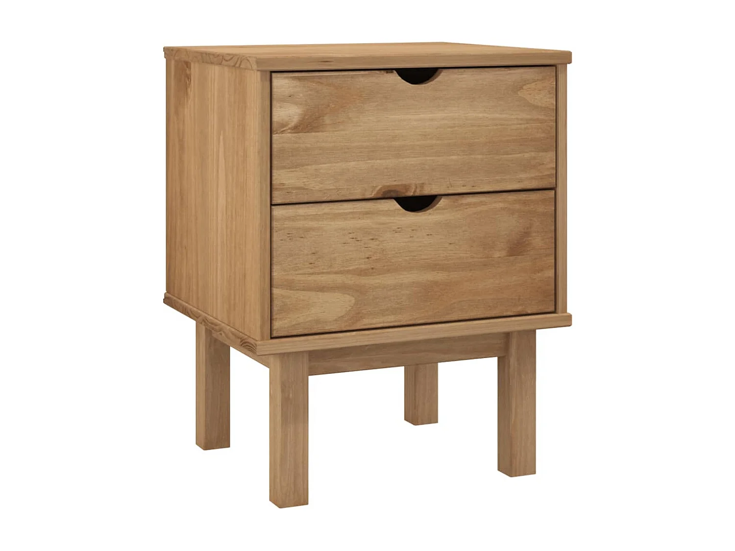 Table de chevet OTTA 46x39,5x57 cm Bois de pin massif