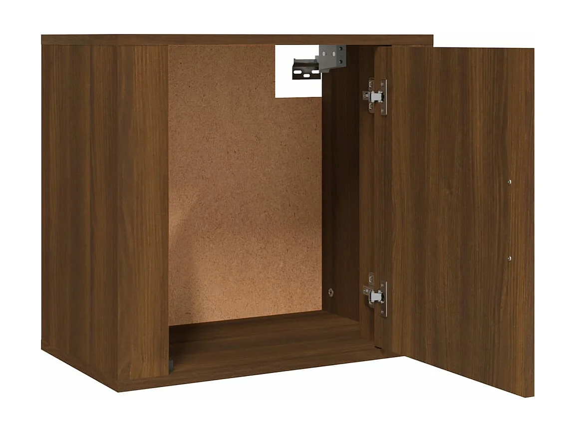 Tables de chevet murales 2 pièces Chêne marron 50x30x47 cm