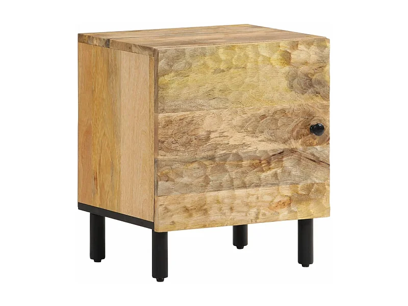 Nachtkastje 40x33x46 cm massief mangohout