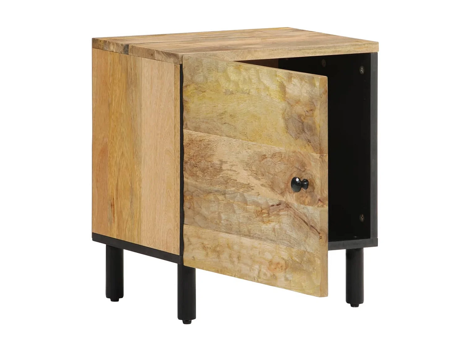 Table de chevet 40x33x46 cm Bois de manguier solide