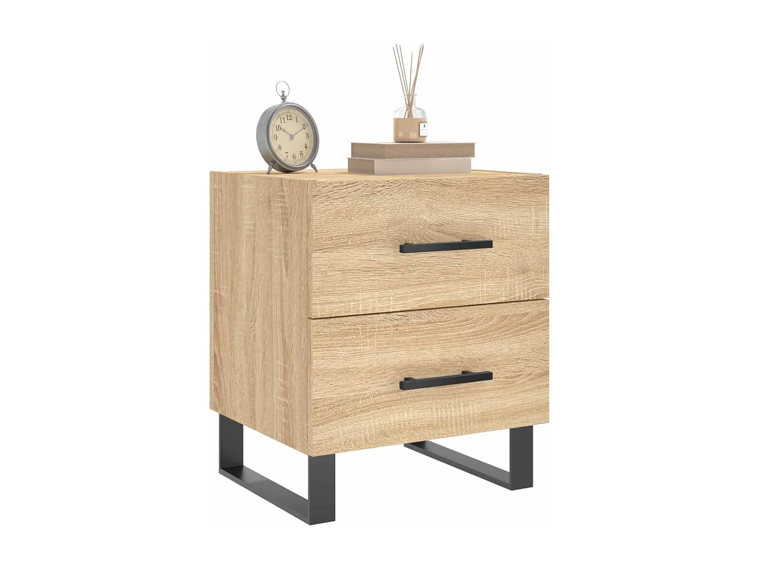 Table de chevet chêne sonoma 40x35x47,5 cm bois d’ingénierie