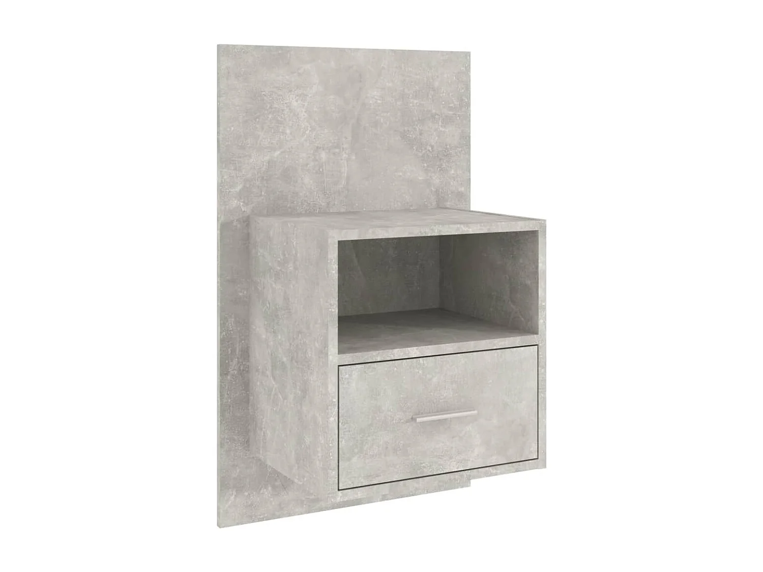 Table de chevet murale Gris béton