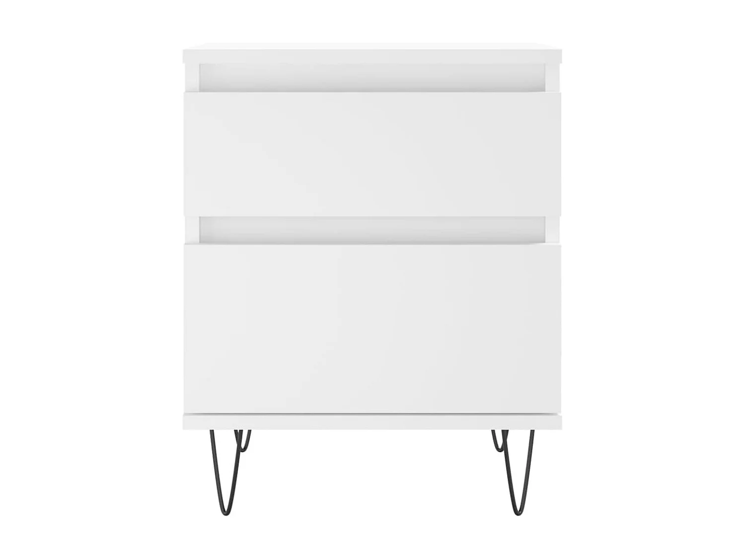 Table de chevet Blanc 40x35x50 cm Bois d’ingénierie