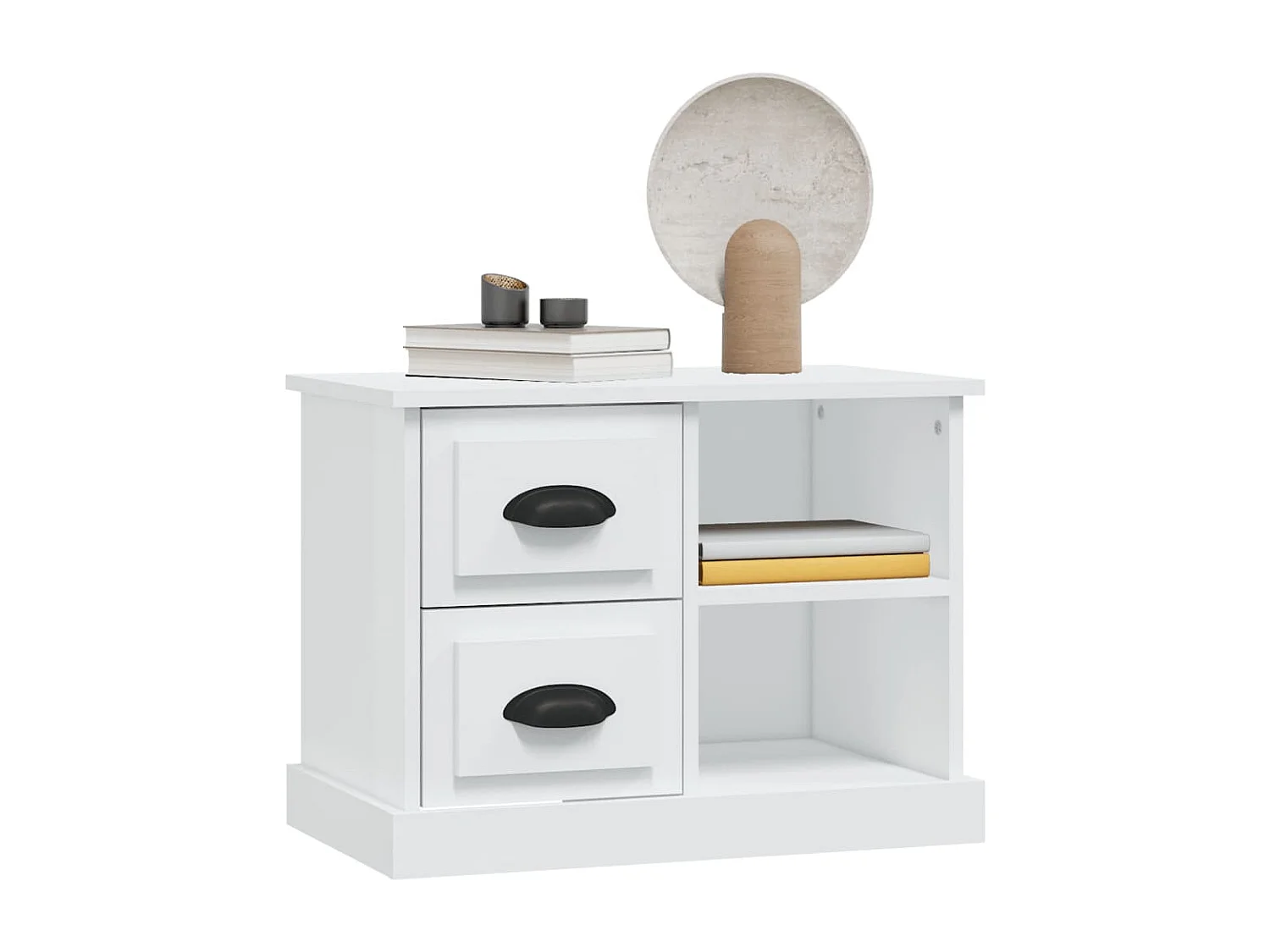 Mesa de cabeceira 60x35,5x45 cm branco